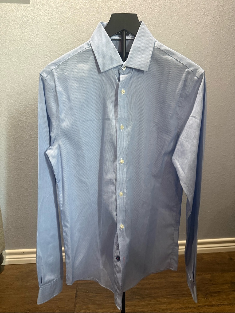 Tommy Hilfiger Light Blue Long-Sleeve Dress Shirt